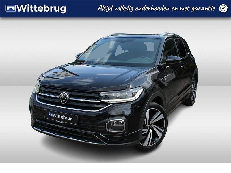 Zwart Gebruikt 2021 VW T-Cross R-line SUV | € 26.950 (Eerlijke prijs) - Afbeelding 1/2
