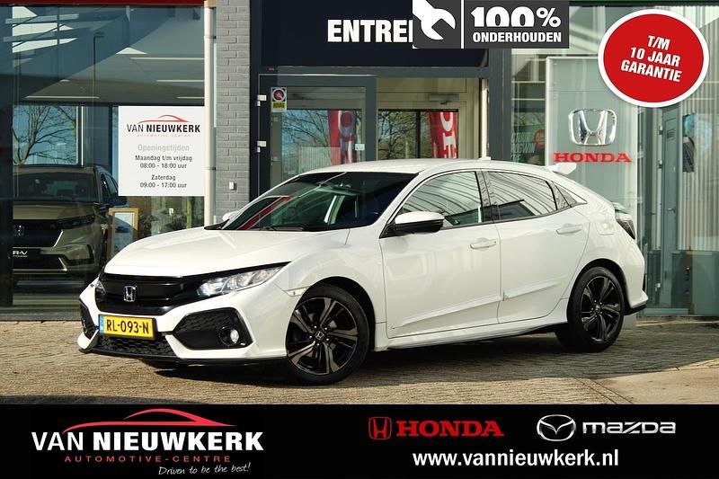 Wit Gebruikt 2018 Honda Civic Elegance Hatchback | € 19.900 (Iets duurder) - Afbeelding 1/4