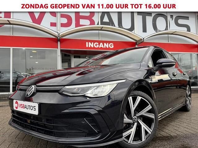 Zwart Gebruikt 2022 VW Golf VIII R-line Hatchback | € 24.950 (Super prijs) - Afbeelding 1/4