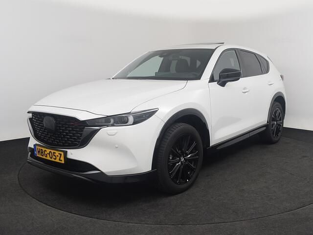 Rhodium white pearl (wit metallic) Occasion 2025 Mazda CX-5 Comfort SUV | € 43.495 (Eerlijke prijs) - Afbeelding 1/4