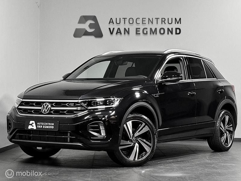 Zwart Nieuw 2025 VW T-Roc R-line SUV | € 41.999 (Duur) - Afbeelding 1/4