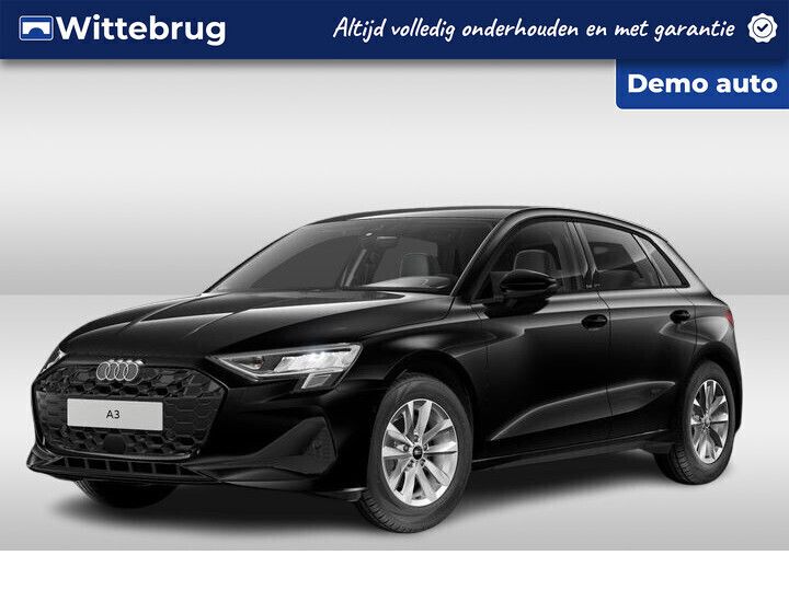 Zwart Nieuw 2025 Audi A3 Sportback Proline Hatchback | € 35.950 (Duur) - Afbeelding 1/4