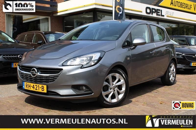 Grijs Gebruikt 2017 Opel Corsa Edition+ Hatchback | € 9.400 (Eerlijke prijs) - Afbeelding 1/4