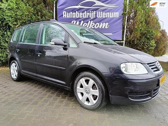 Zwart Occasion 2007 VW Touran Comfortline MPV | € 2.500 (Eerlijke prijs) - Afbeelding 1/4
