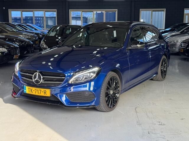 Blauw Gebruikt 2017 Mercedes C220 Prestige Stationwagen | € 16.950 (Eerlijke prijs) - Afbeelding 1/4