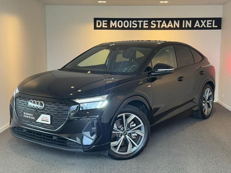 Zwart Gebruikt 2022 Audi Q4 Sportback e-tron S-Line SUV | € 34.950 (Eerlijke prijs) - Afbeelding 1/3