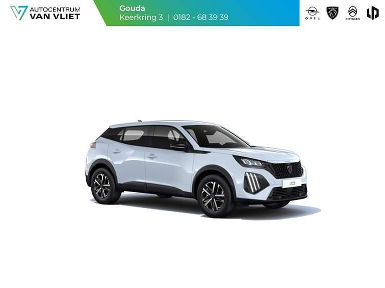 Blanc okenite (wit metallic) Nieuw 2025 Peugeot 2008 Style SUV | € 37.540 (Eerlijke prijs) - Afbeelding 1/4