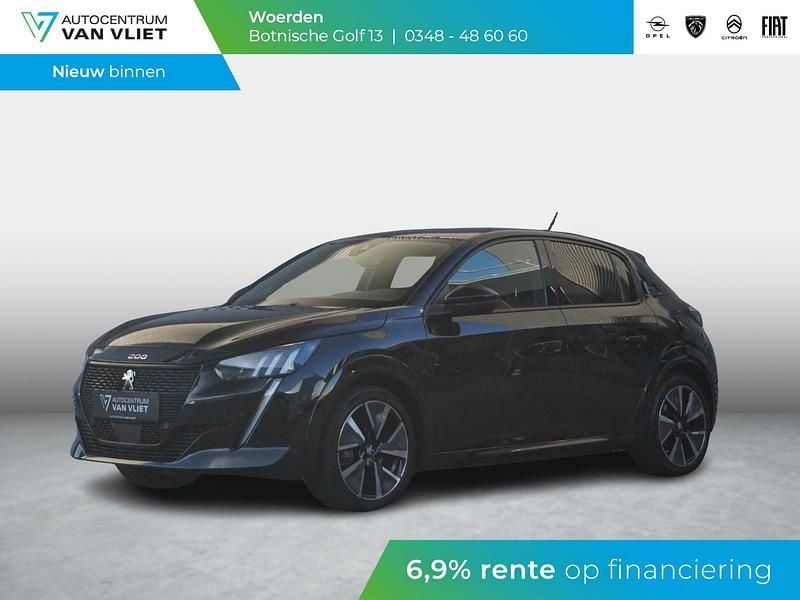 Zwart Gebruikt 2022 Peugeot e-208 GT Hatchback | € 19.389 (Eerlijke prijs) - Afbeelding 1/4