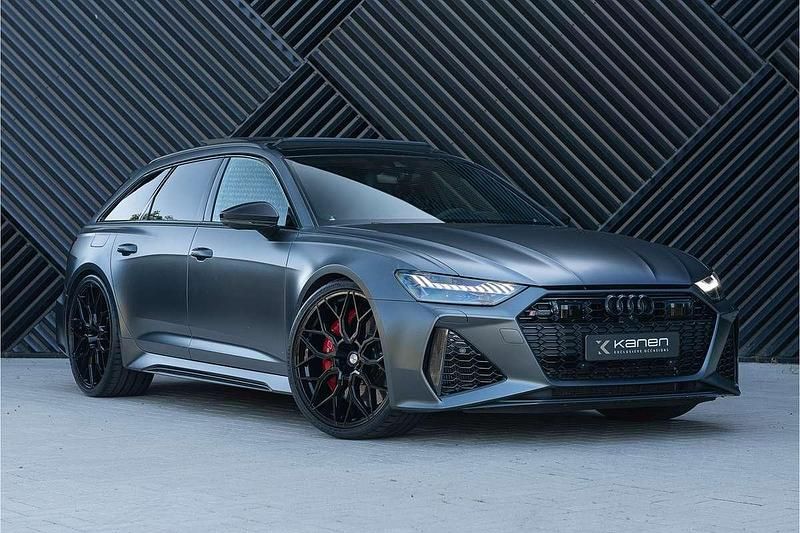 Grijs Gebruikt 2021 Audi RS6 Advanced Stationwagen | € 129.900 (Eerlijke prijs) - Afbeelding 1/4