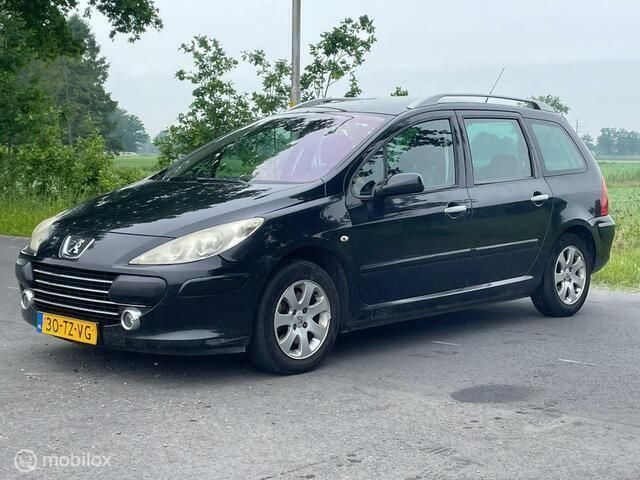 Zwart Gebruikt 2007 Peugeot 307 Stationwagen | € 1.250 (Eerlijke prijs) - Afbeelding 1/4