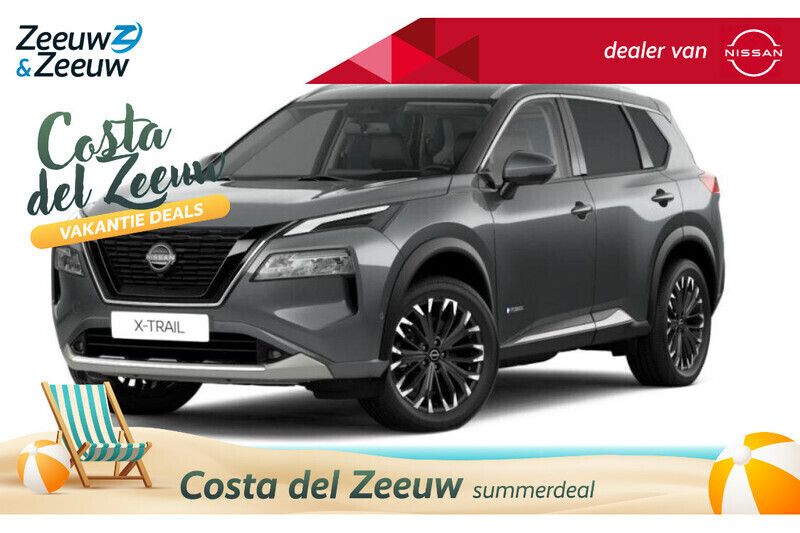 Ceramic grey metallic (grijs metallic) Nieuw 2024 Nissan X-Trail Tekna SUV | € 50.675 (Super prijs) - Afbeelding 1/4