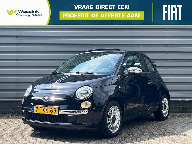 Zwart Gebruikt 2014 Fiat 500C Easy Cabriolet | € 8.935 (Eerlijke prijs) - Afbeelding 1/4