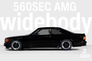 Zwart040 Gebruikt 1990 Mercedes 560 AMG Coupé | € 279.000 - Afbeelding 1/4