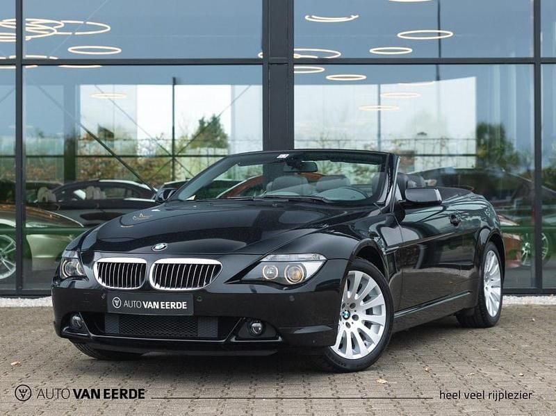 Zwart Gebruikt 2005 BMW 645 Cabriolet Cabriolet | € 24.950 - Afbeelding 1/4