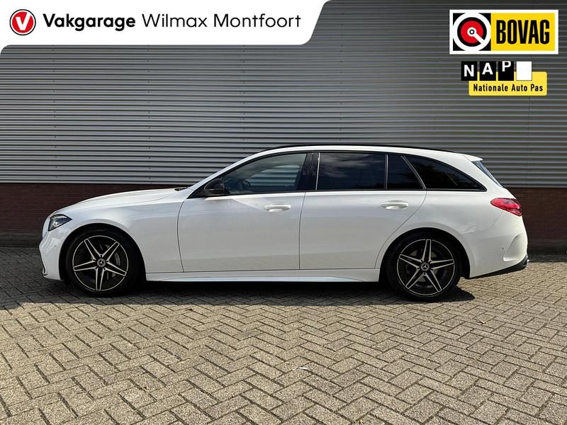 Occasion Mercedes C200 AMG line 204 PK (150 kW) 2021 Wit Stationwagen