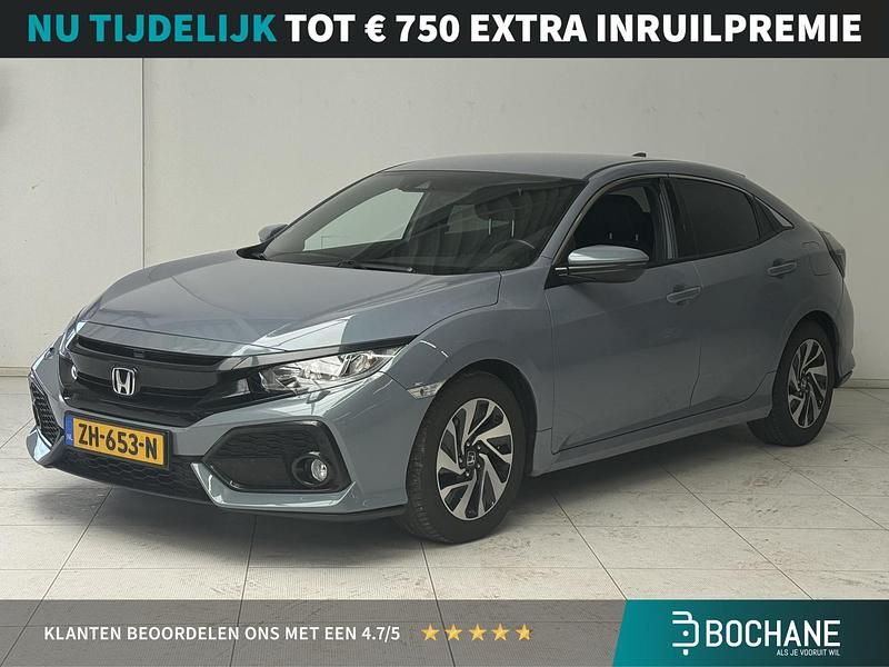 Grijs Gebruikt 2019 Honda Civic Elegance Hatchback | € 20.040 (Eerlijke prijs) - Afbeelding 1/4