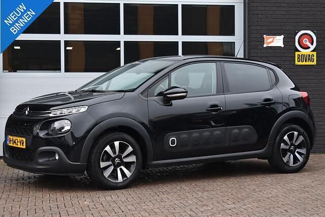 Zwart Occasion 2019 Citroën C3 Feel Hatchback | € 8.950 (Eerlijke prijs) - Afbeelding 1/4