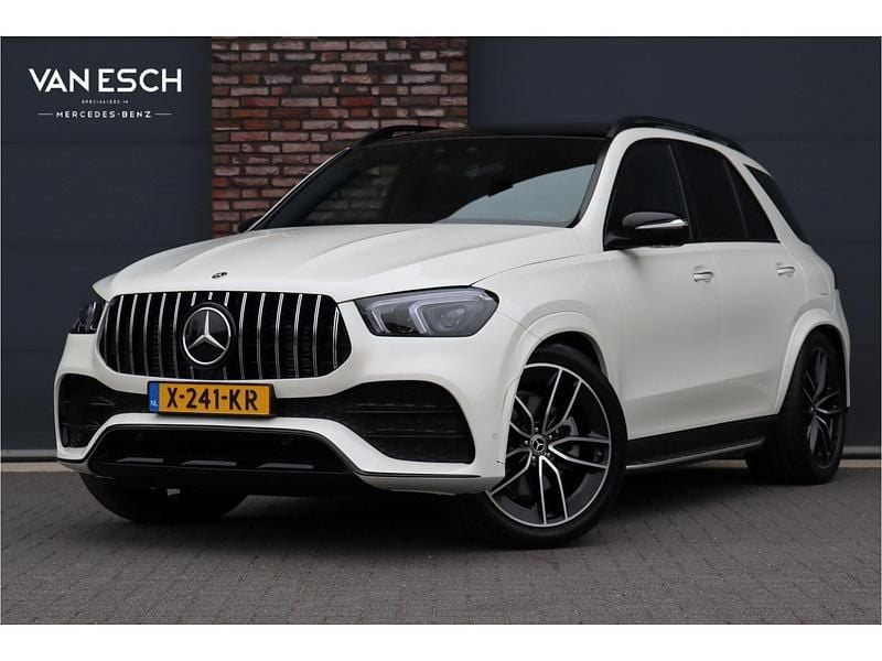 Wit Occasion 2022 Mercedes GLE350 AMG line SUV | € 65.000 (Super prijs) - Afbeelding 1/4