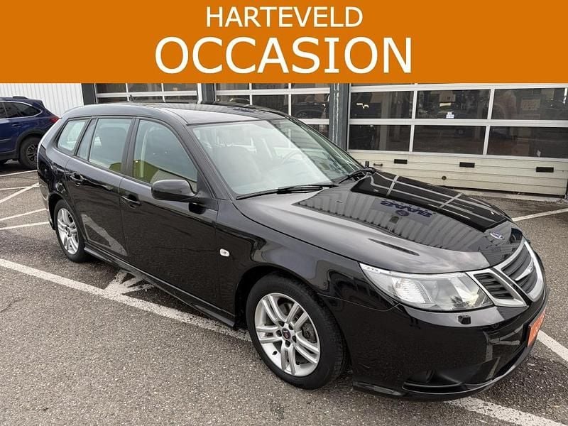Zwart Gebruikt 2007 Saab 9-3 Linear Stationwagen | € 7.950 - Afbeelding 1/3