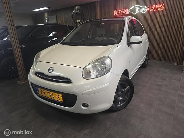 Wit Gebruikt 2012 Nissan Micra S Hatchback | € 4.290 (Eerlijke prijs) - Afbeelding 1/4