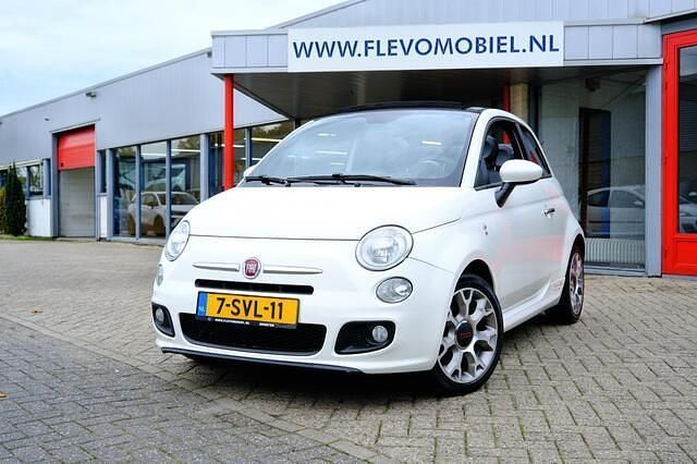 Wit Gebruikt 2014 Fiat 500C Lounge Cabriolet | € 7.450 (Eerlijke prijs) - Afbeelding 1/4