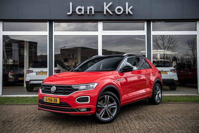 Rood Gebruikt 2020 VW T-Roc R-line SUV | € 25.895 (Eerlijke prijs) - Afbeelding 1/4