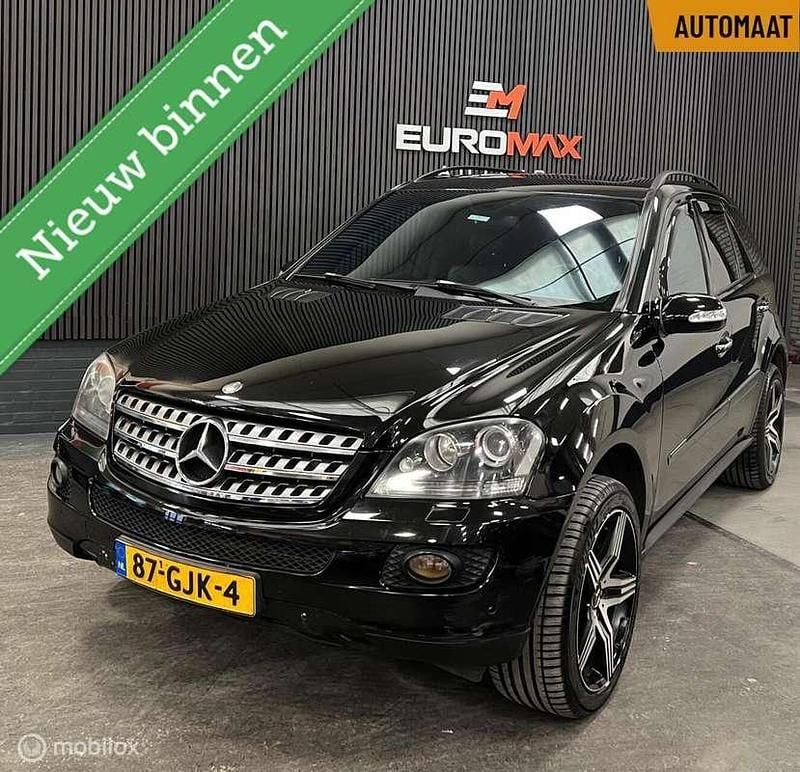 Zwart Gebruikt 2008 Mercedes ML420 SUV | € 7.499 (Super prijs) - Afbeelding 1/4