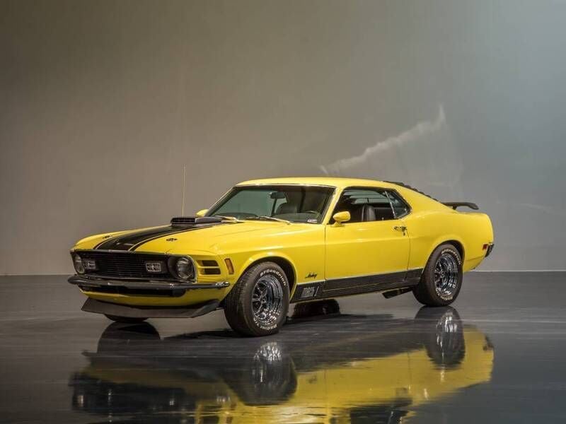 Geel Gebruikt 1970 Ford Mustang Mach 1 Coupé | € 55.000 - Afbeelding 1/4