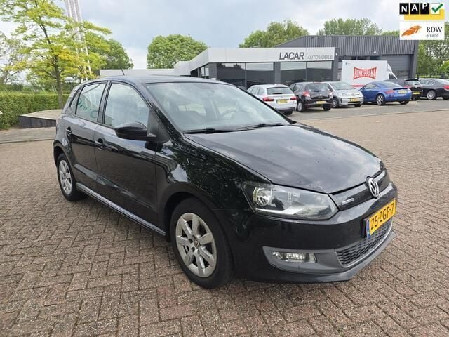 Zwart Gebruikt 2012 VW Polo Comfortline Hatchback | € 1.995 (Super prijs) - Afbeelding 1/4