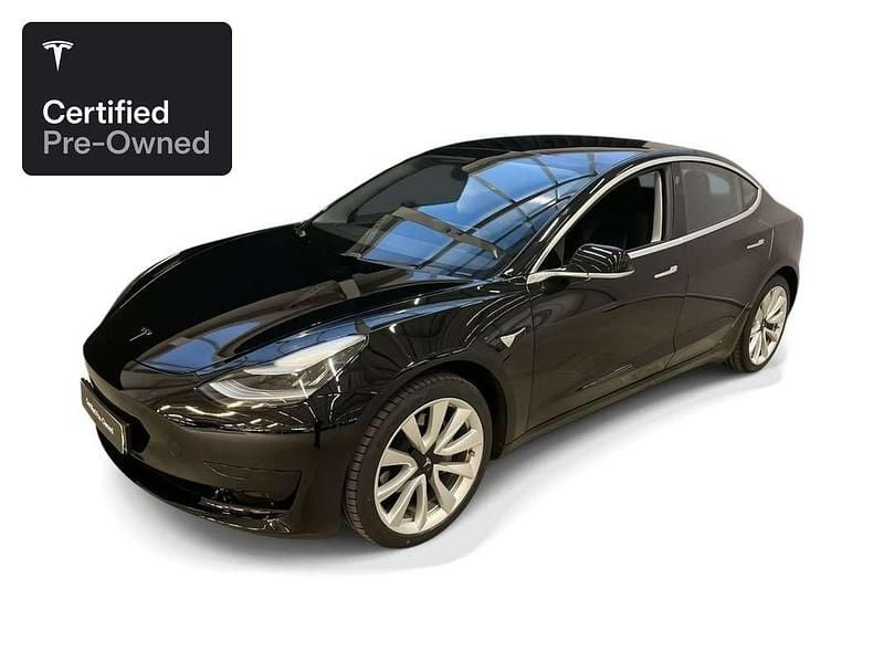Zwart Occasion 2019 Tesla Model 3 RWD Sedan | € 21.200 (Eerlijke prijs) - Afbeelding 1/4