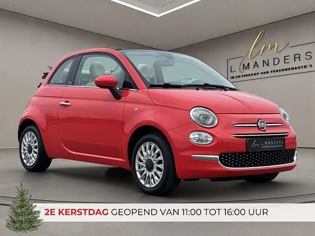 Rood Gebruikt 2018 Fiat 500C Lounge Cabriolet | € 10.995 (Goede deal) - Afbeelding 1/4