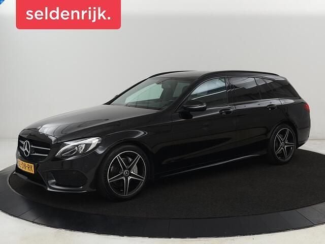 Zwart Gebruikt 2017 Mercedes C200 AMG Stationwagen | € 20.900 (Eerlijke prijs) - Afbeelding 1/4