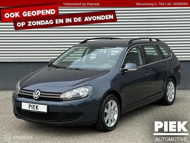 Blauw, metallic lak Gebruikt 2010 VW Golf VI Highline Stationwagen | € 7.999 (Iets duurder) - Afbeelding 1/3