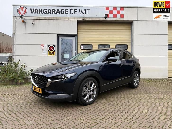 Blauw Occasion 2021 Mazda CX-30 Luxury SUV | € 21.900 (Eerlijke prijs) - Afbeelding 1/4