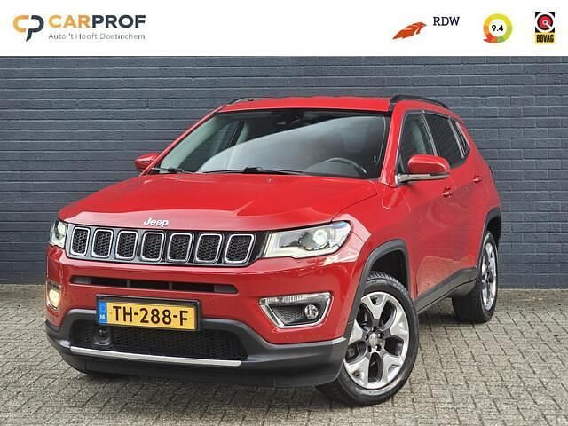 Rood Gebruikt 2018 Jeep Compass Limited SUV | € 20.450 (Eerlijke prijs) - Afbeelding 1/4