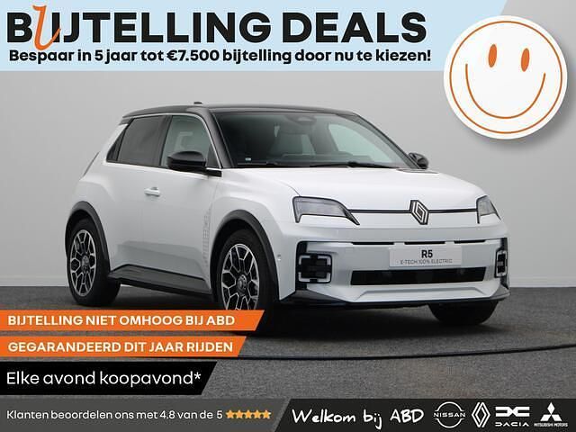 Wit Nieuw 2025 Renault R5 Komfort Hatchback | € 36.790 (Iets duurder) - Afbeelding 1/3
