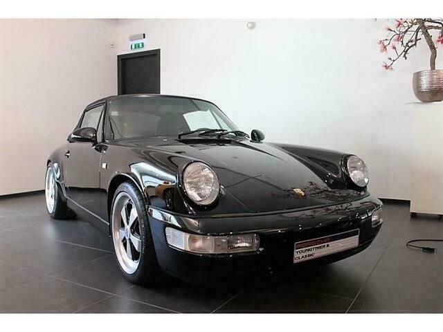 Zwart Gebruikt 1991 Porsche 911 Carrera 4 Cabriolet Cabriolet | € 69.950 - Afbeelding 1/4