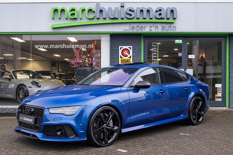 Blauw Occasion 2015 Audi RS7 Proline Hatchback | € 60.345 - Afbeelding 1/4