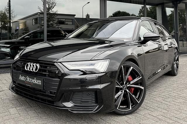 Zwart Gebruikt 2021 Audi A6 S-Line Stationwagen | € 40.949 (Eerlijke prijs) - Afbeelding 1/4