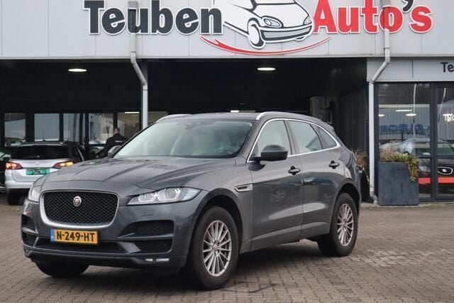 Grijs Gebruikt 2017 Jaguar F-Pace Portfolio SUV | € 9.985 - Afbeelding 1/4