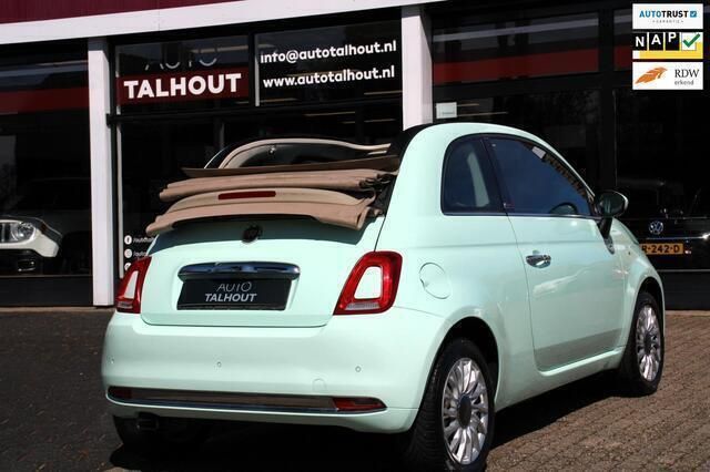Groen Gebruikt 2015 Fiat 500C Lounge Cabriolet | € 9.800 (Eerlijke prijs) - Afbeelding 1/4