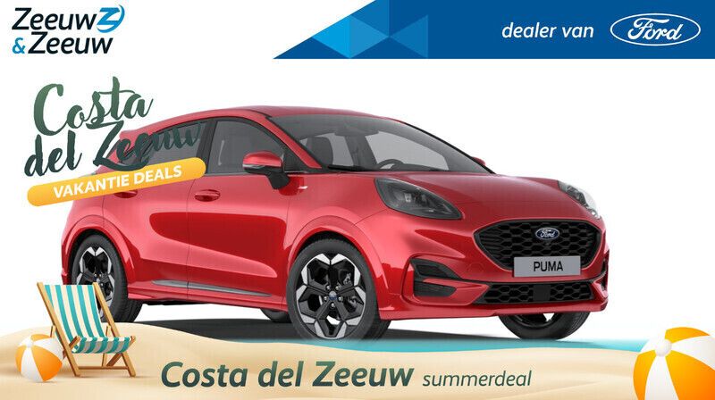 Rood Nieuw 2024 Ford Puma ST-Line X SUV | € 33.490 (Goede deal) - Afbeelding 1/4
