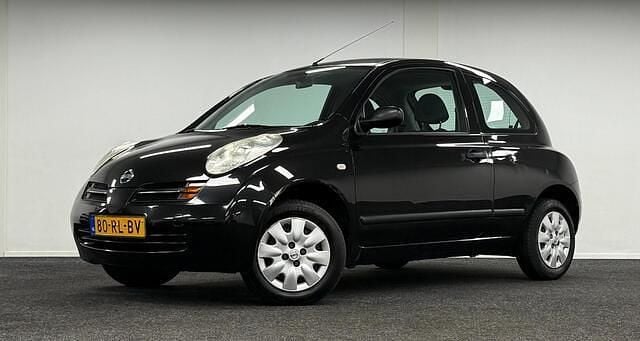 Zwart Gebruikt 2005 Nissan Micra Basis Hatchback | € 1.750 (Goede deal) - Afbeelding 1/4