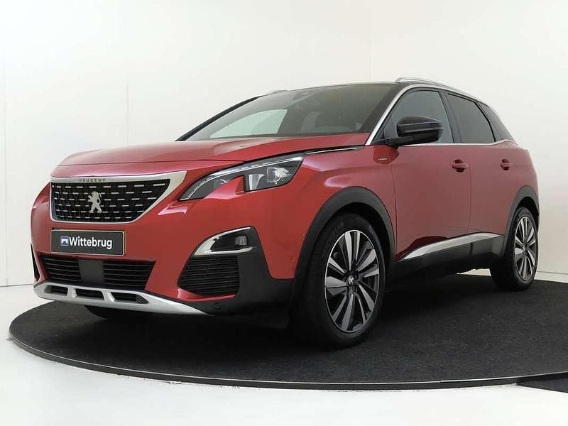 Rood Gebruikt 2018 Peugeot 3008 GT-line SUV | € 15.425 (Goede deal) - Afbeelding 1/3