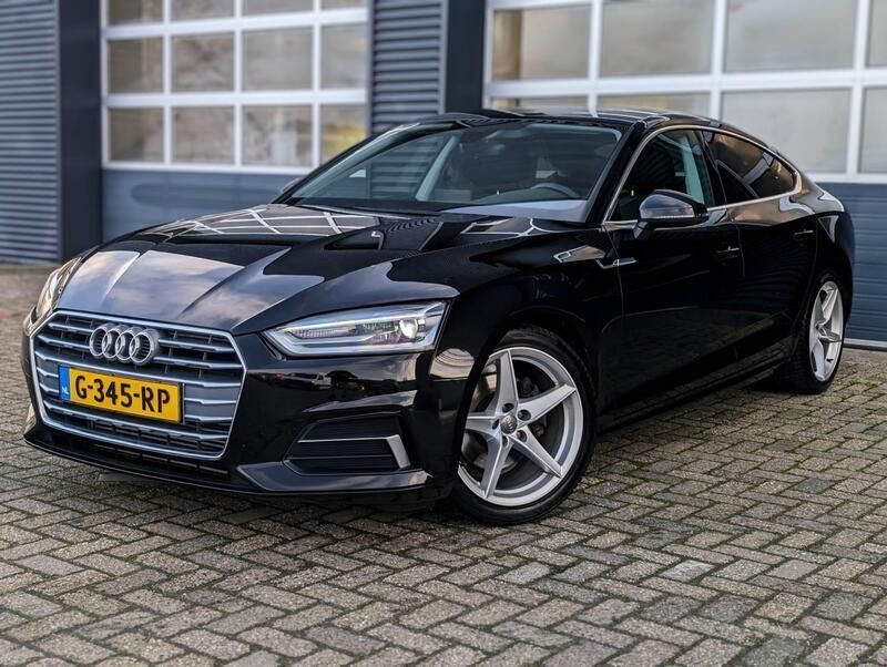 Zwart Gebruikt 2019 Audi A5 Sportback Sport Hatchback | € 23.495 (Super prijs) - Afbeelding 1/4