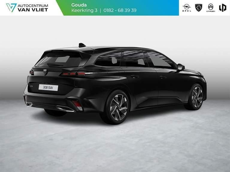 Noir perla nera (zwart metallic) Nieuw 2025 Peugeot 308 Allure Stationwagen | € 42.128 (Iets duurder) - Afbeelding 1/4
