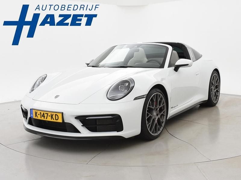 Wit, metallic lak Gebruikt 2021 Porsche 911 Targa 4S Cabriolet | € 167.500 (Super prijs) - Afbeelding 1/4