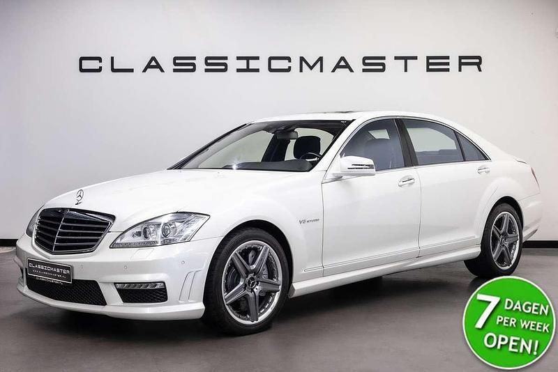 Wit, metallic lak Gebruikt 2011 Mercedes S63 AMG AMG Sedan | € 52.950 - Afbeelding 1/4