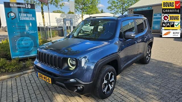 Blauw Occasion 2021 Jeep Renegade Trailhawk SUV | € 21.450 (Eerlijke prijs) - Afbeelding 1/4