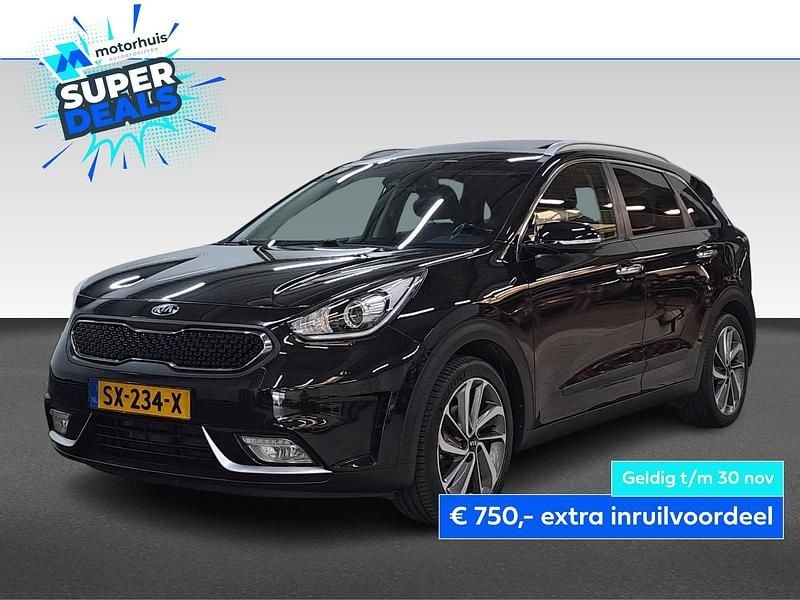 Zwart Gebruikt 2018 Kia Niro SUV | € 17.940 (Eerlijke prijs) - Afbeelding 1/4